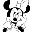 thinking minnie mouse coloring pages