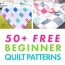 beginner quilt patterns to sew