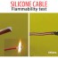 high temperature silicone cable