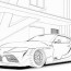 car coloring pages toyota supra
