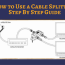 how to use a cable splitter step by