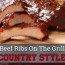 country style beef ribs on the grill