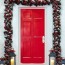 pretty christmas door decorations
