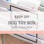 easy diy wooden dog toy box