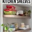 diy floating kitchen shelves