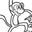 print monkey coloring pages