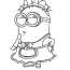 dave the maid minion coloring page