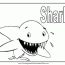 shark coloring pages free coloring home