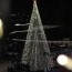 christmas tree lit up at manger square