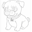 pug coloring pages free animals