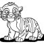 tiger coloring pages a large