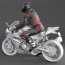 biker sport motorcycle rider 3d model