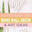 super easy diy boho wall decor art