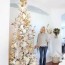 gold and white christmas décor ideas