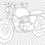 motorcycle clip art black and white
