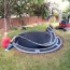 in ground trampoline installation