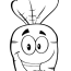 cute happy carrot cartoon character