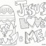 easter coloring pages religious doodles