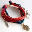 diy braided charm bracelet tutorial