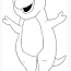 barney coloring pages for kids