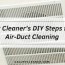 diy steps for air duct cleaning