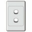 number 8 double vertical light switch