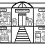 printable shopping mall coloring page