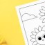 free printable sunflower coloring pages