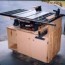 homemade table saw stand and cabinet