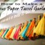 how to make a tissue paper tassel garland