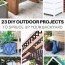 23 diy outdoor projects to spruce up