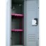 magenta adjustable locker shelf