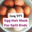 easy diy egg hair mask for split ends