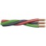 twisted submersible pump cable with 10