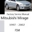 mitsubishi mirage workshop manuals free