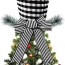 christmas tree topper hat with bow