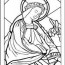 saint coloring page crown of roses