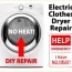 electric clothes dryer not heating fix