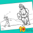 david and goliath bible coloring page