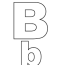 alphabet letter b coloring page a