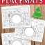 printable christmas placemats