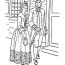 colonial times coloring page clip art