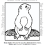 groundhog day coloring page