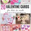 20 super cute diy valentine cards for kids