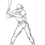 baseball player coloring picture