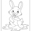 free printable rabbit coloring page for