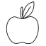 coloring pages apple coloring page