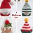 crochet pattern christmas mini hats