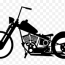 harley bobber motorcycle vector png
