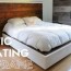 diy rustic floating bed build